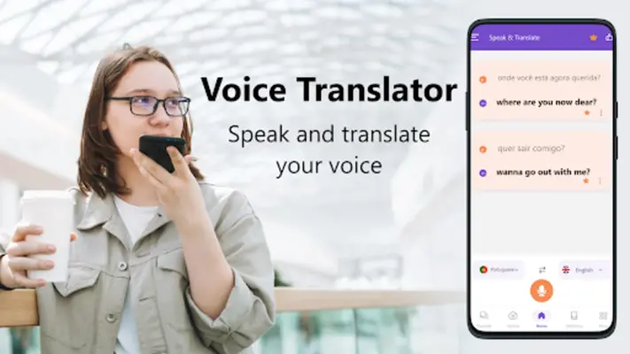 Speak and Translate app android App screenshot 4